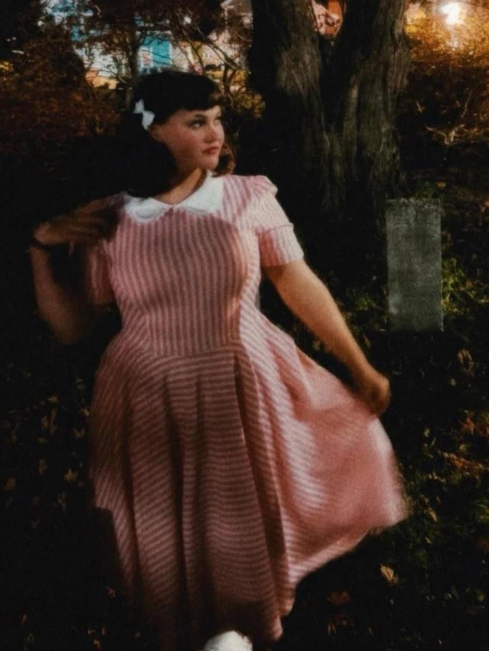 50s inspired pink collared dress from Unique Vintage